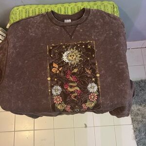 No Boundaries Taupe Sweatshirt